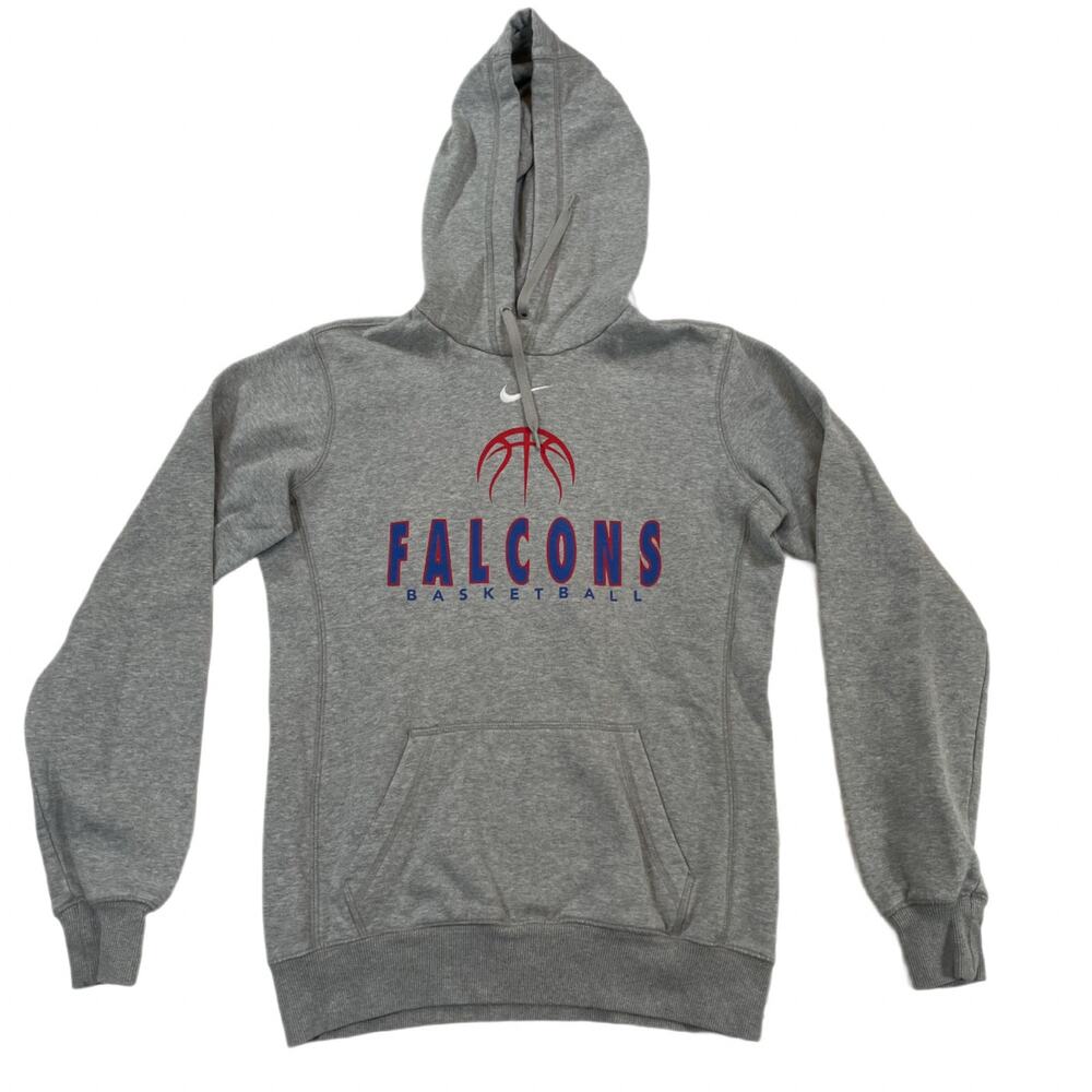 Nike Club Fleece Falcons Basketball Grey Hoodie Men's Small (S) Pullover Teen
